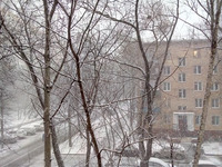 Снежный заряд в Москве в 2020 году